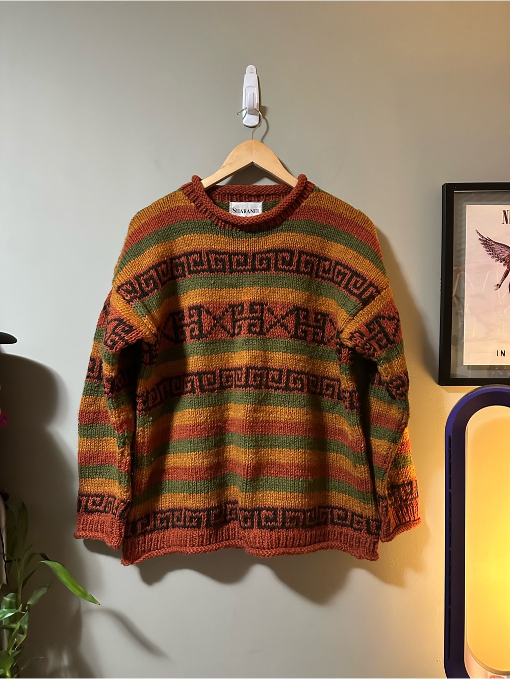 Vintage Sharanel Knit Wool Sweater